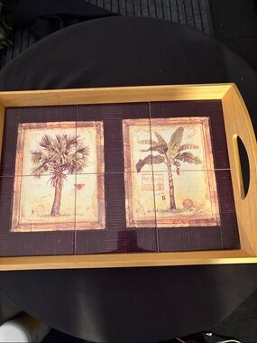 Chablis Premier Cru Wine Wooden Serving Tray